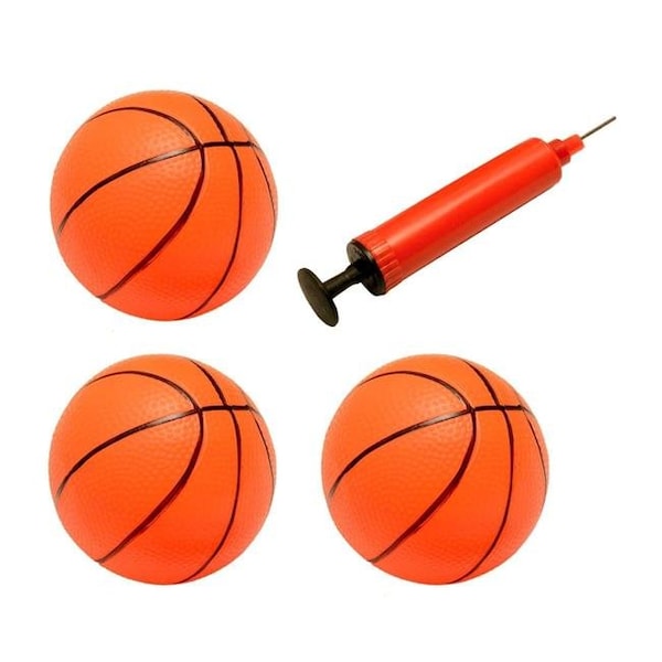 Perfectpitch Inflatable Magic Shot Mini Hoop Basketballs with Pump - Pack of 3 PE1258918 - main